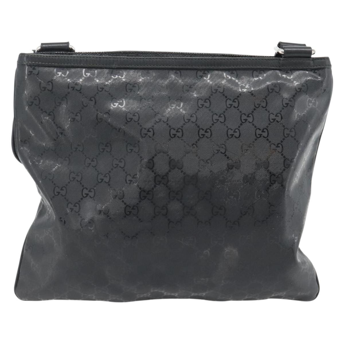 GUCCI GG Implementation Web Sherry Line Bag Black Silver Red 269379 Auth bs32569