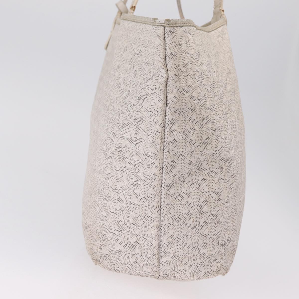 GOYARD Saint Louis PM Tote Bag PVC White Auth bs32573