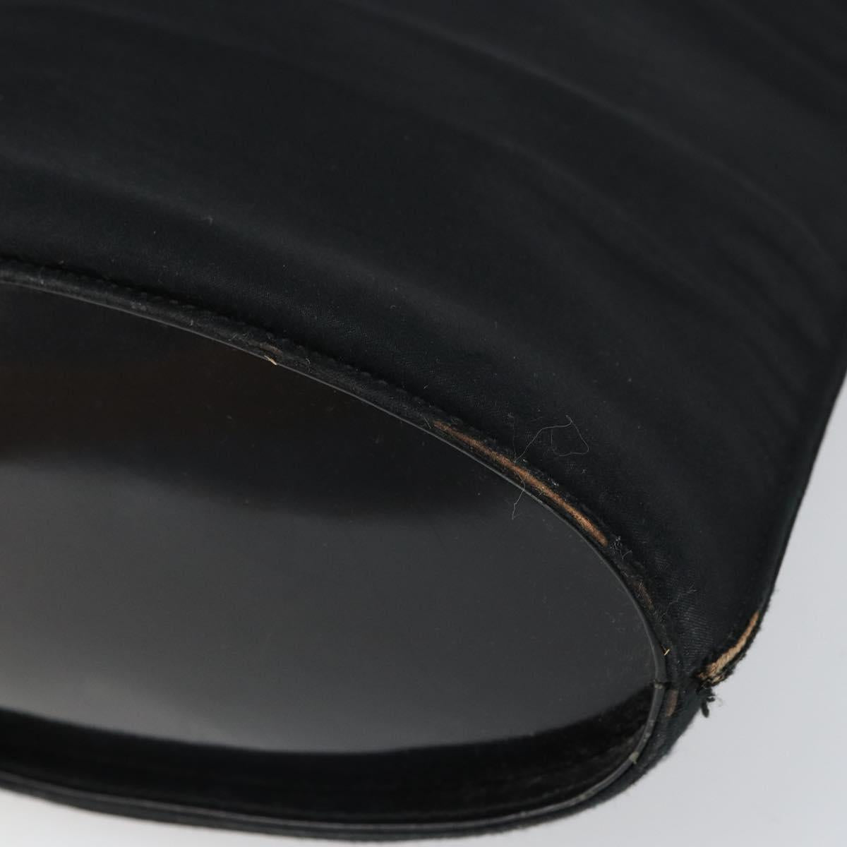 GUCCI Shoulder Bag Nylon Black Silver 001 3010 Auth bs32577