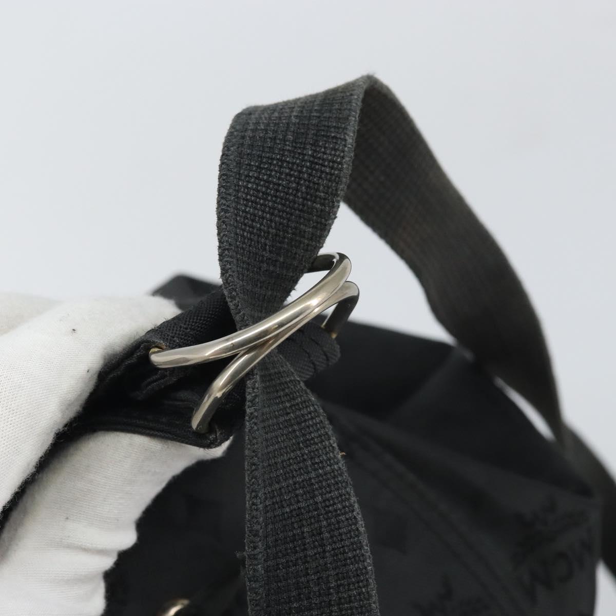 MCM Vicetos Backpack Nylon Black Gold Auth bs32585