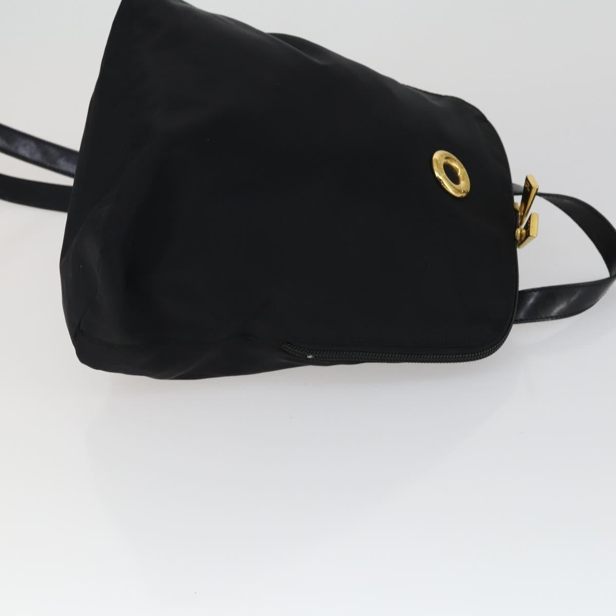 FENDI Celine Hand Bag Nylon 3 Set Black Brown Auth bs32598