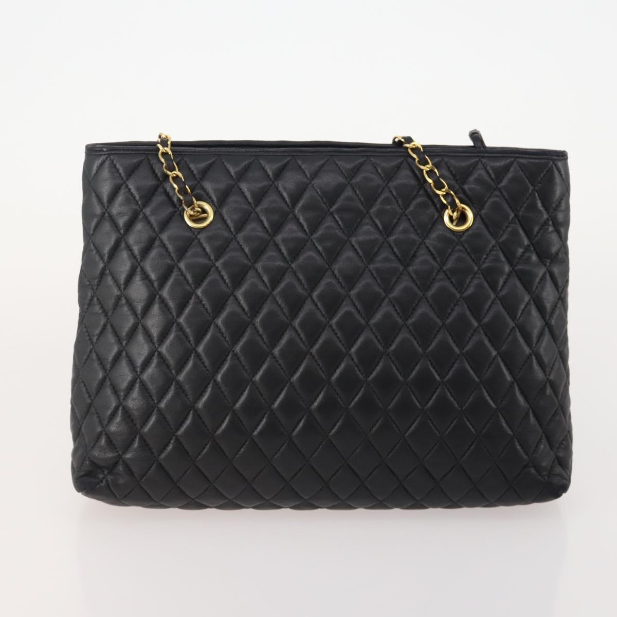 BALLY Chain Shoulder Bag Canvas Leather 3 Set Beige Black Auth bs32600