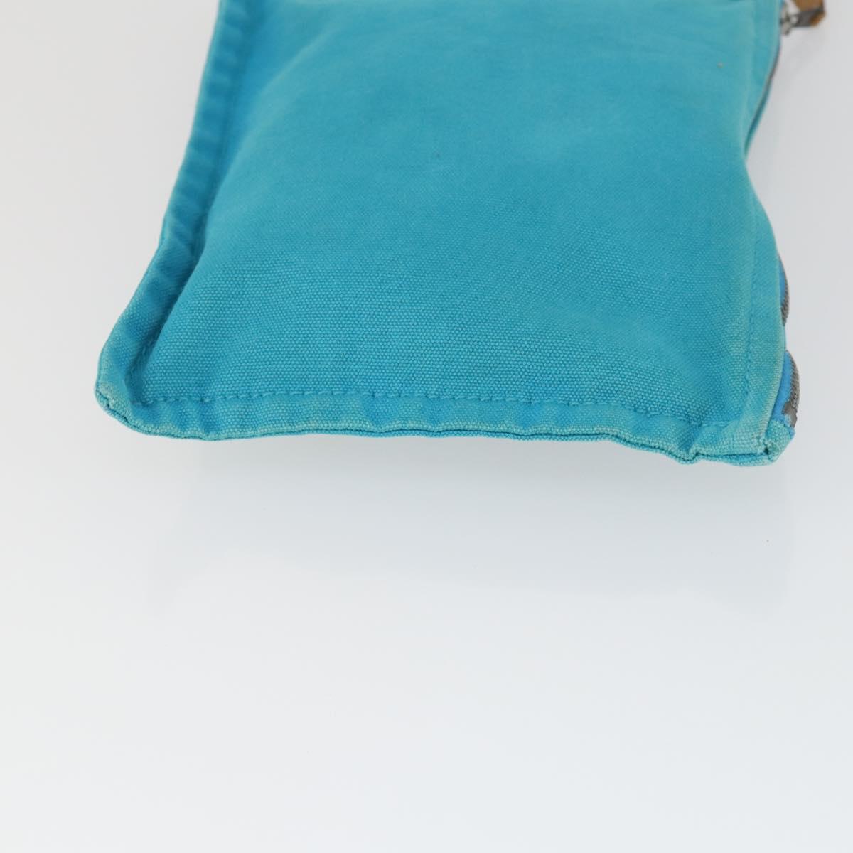 HERMES Bora Bora Pouch Canvas 3 Set Light Blue Auth bs32604