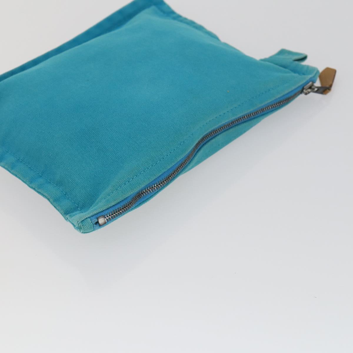HERMES Bora Bora Pouch Canvas 3 Set Light Blue Auth bs32604