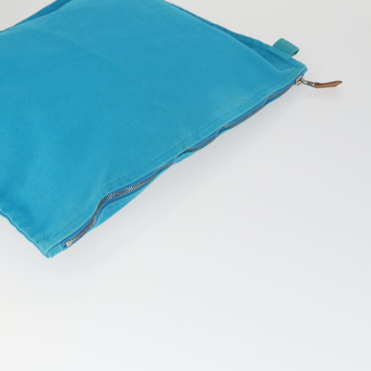 HERMES Bora Bora Pouch Canvas 3 Set Light Blue Auth bs32604