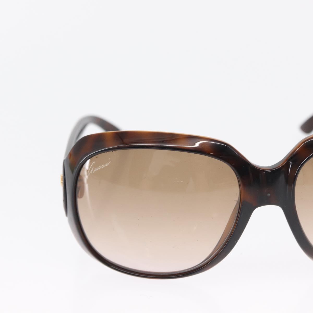 GUCCI Glasses Sunglasses plastic 2 Set Black Brown Auth bs32606