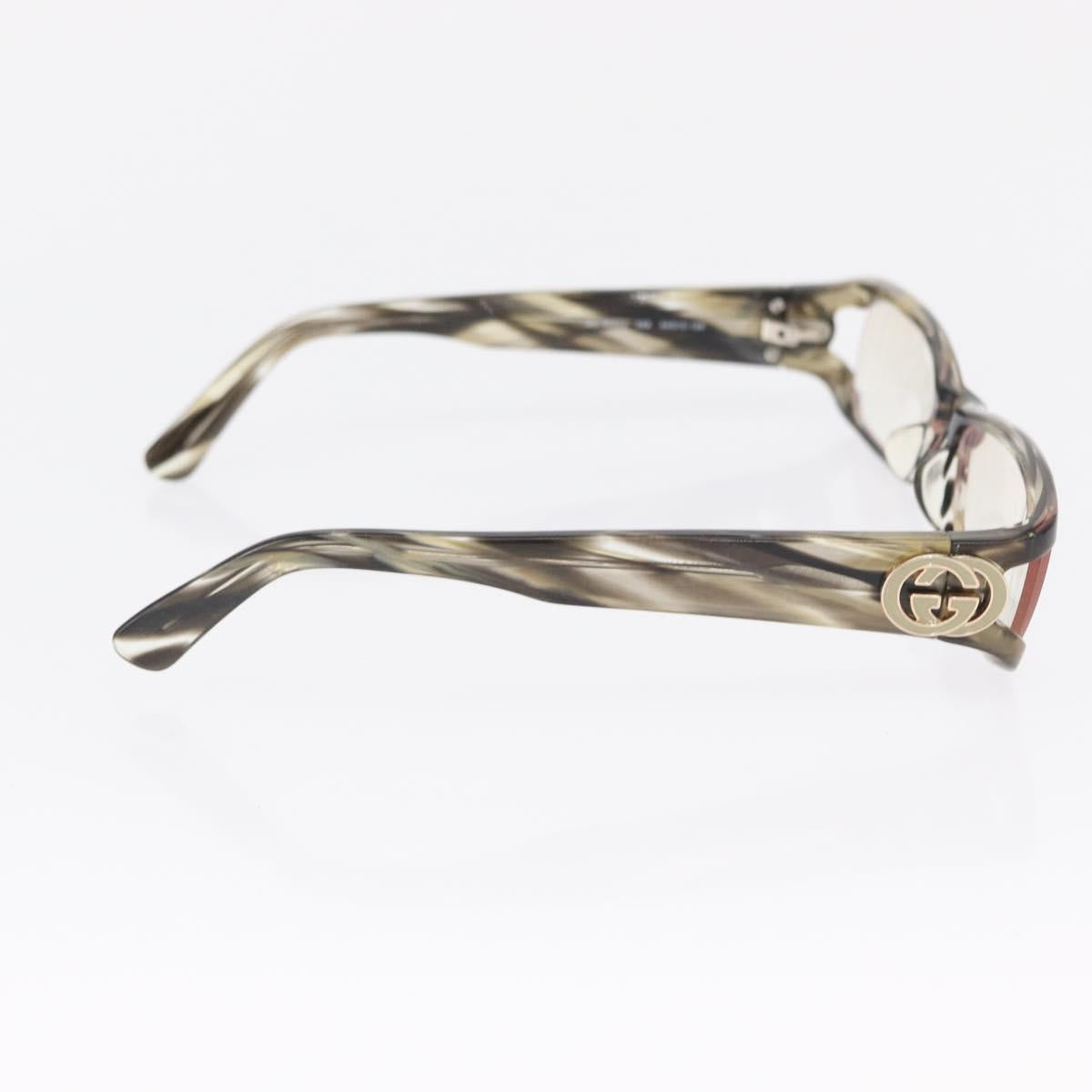 GUCCI Glasses Sunglasses plastic 2 Set Black Brown Auth bs32606