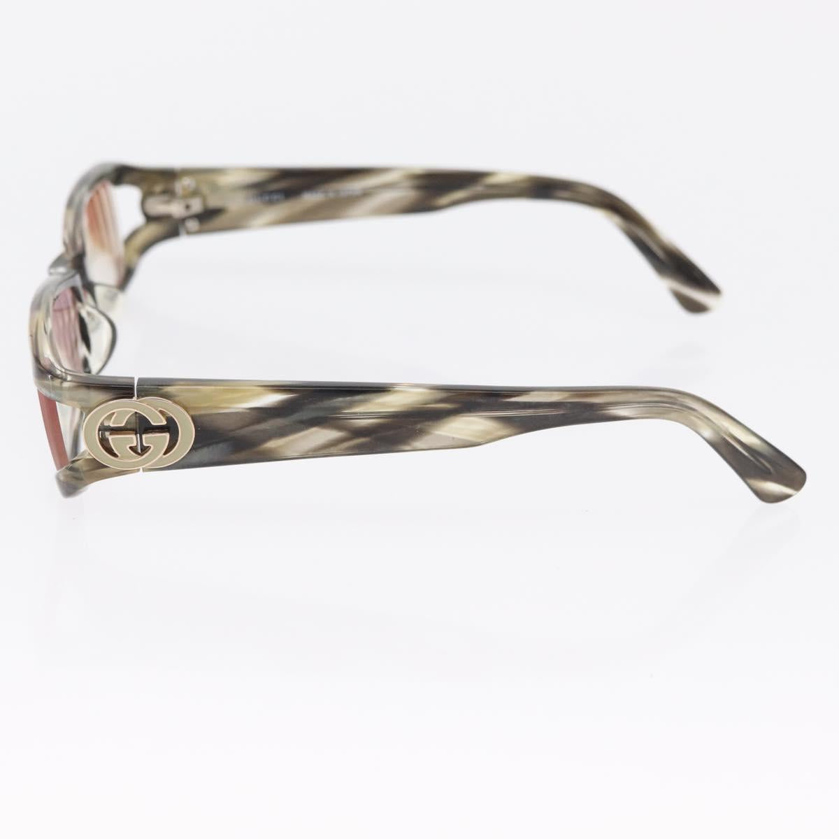 GUCCI Glasses Sunglasses plastic 2 Set Black Brown Auth bs32606