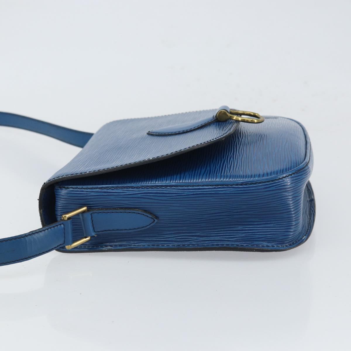 LOUIS VUITTON Epi Saint Cloud GM Shoulder Bag Toledo Blue M52195 LV Auth bs32607