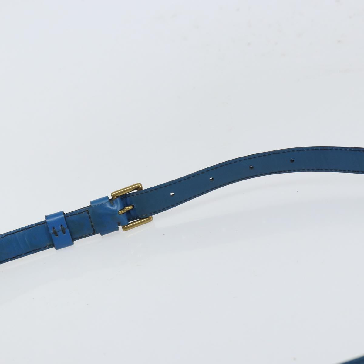 LOUIS VUITTON Epi Saint Cloud GM Shoulder Bag Toledo Blue M52195 LV Auth bs32607