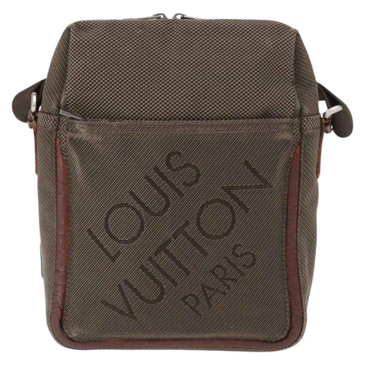 LOUIS VUITTON Damier Geant Sitadan MM Shoulder Bag Brown M93040 LV Auth bs32608