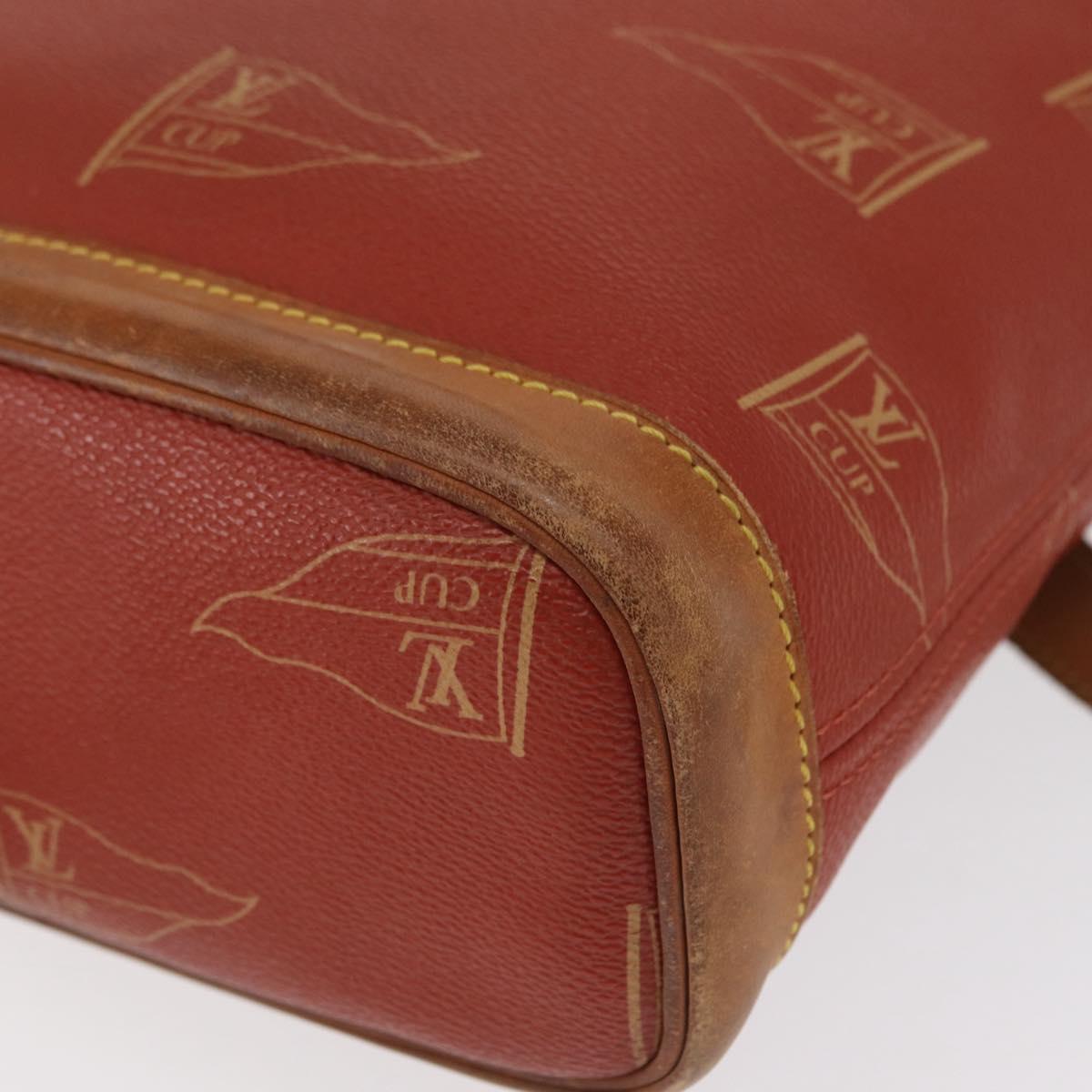 LOUIS VUITTON LOUIS VUITTON Cup Le Touquet Shoulder Bag Red M80027 Auth bs32613