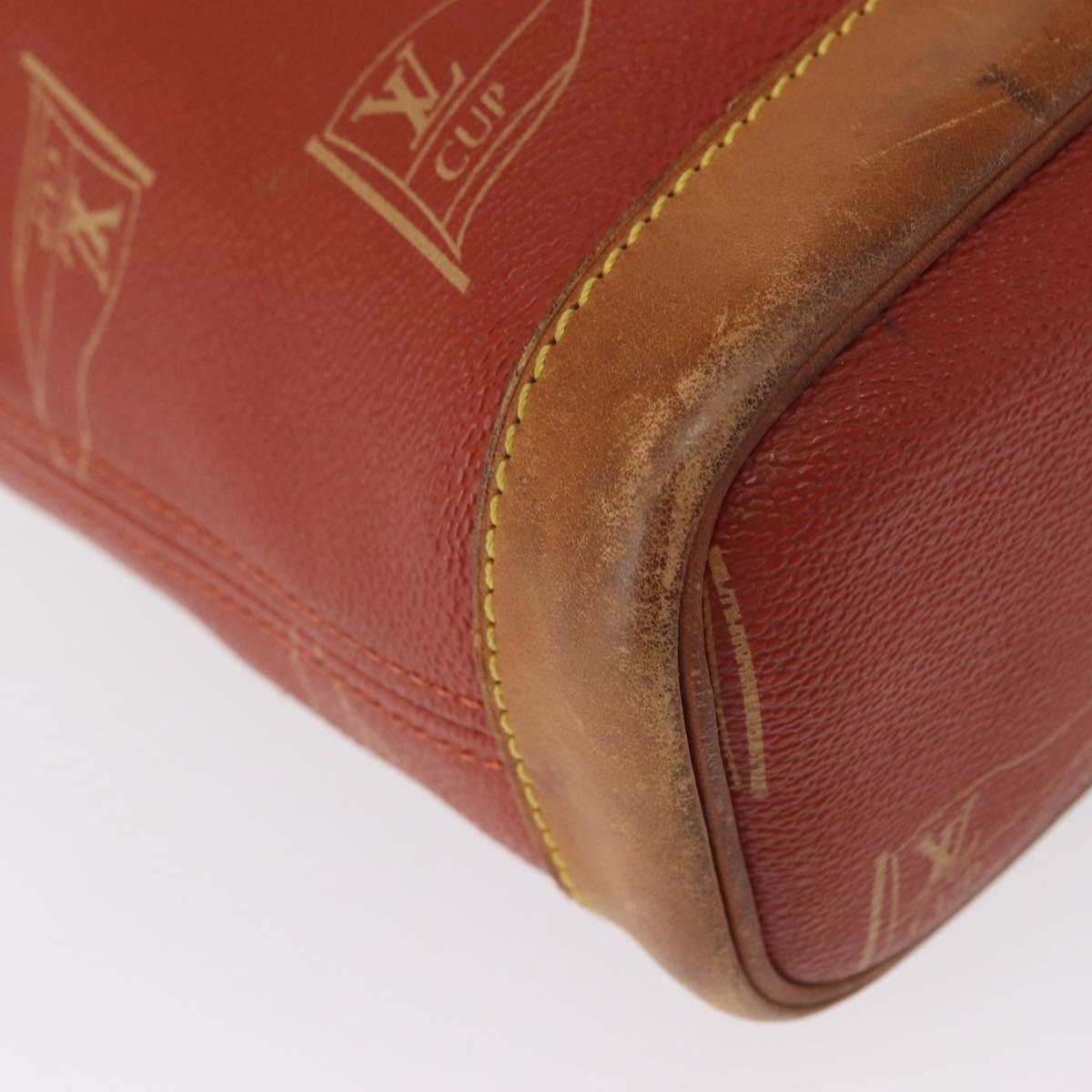 LOUIS VUITTON LOUIS VUITTON Cup Le Touquet Shoulder Bag Red M80027 Auth bs32613