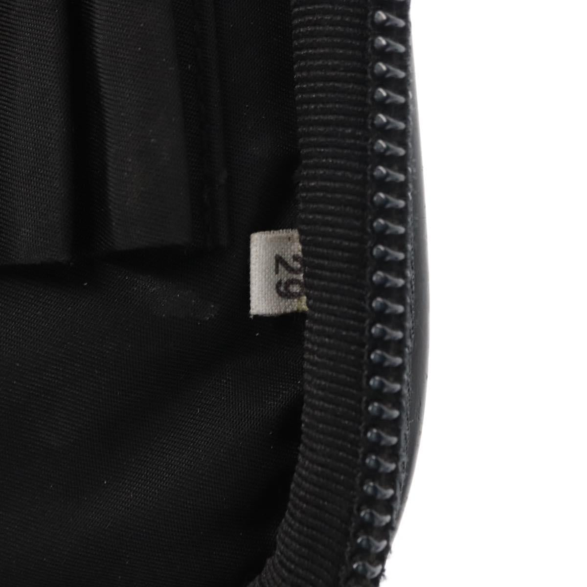 PRADA Hand Bag Nylon 2way Black Silver Auth bs32628