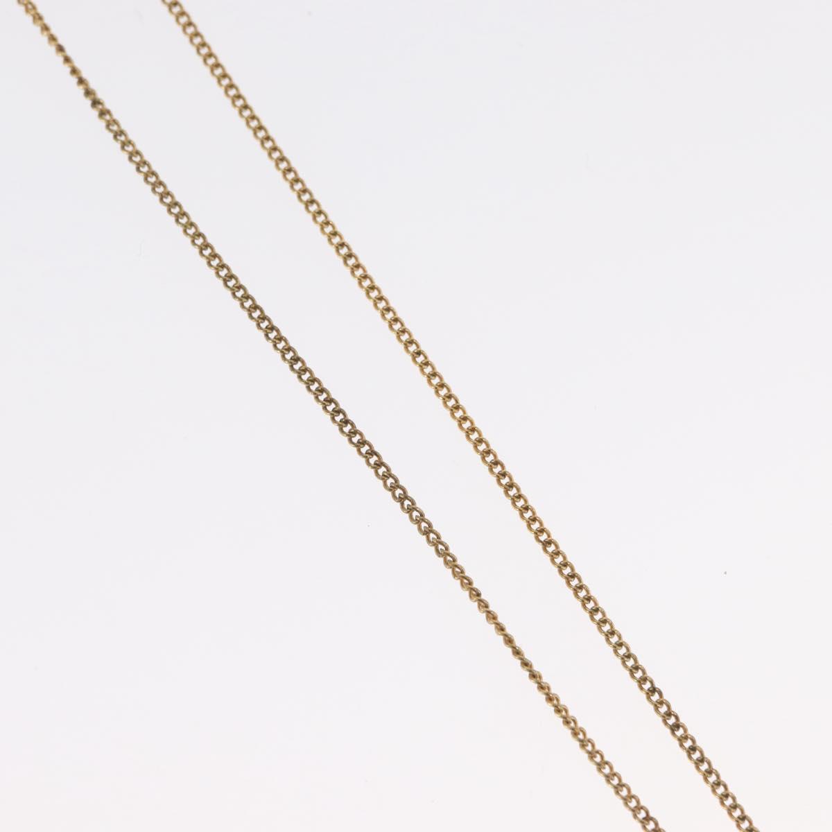 Christian Dior Necklace metal Gold Tone Auth bs32642