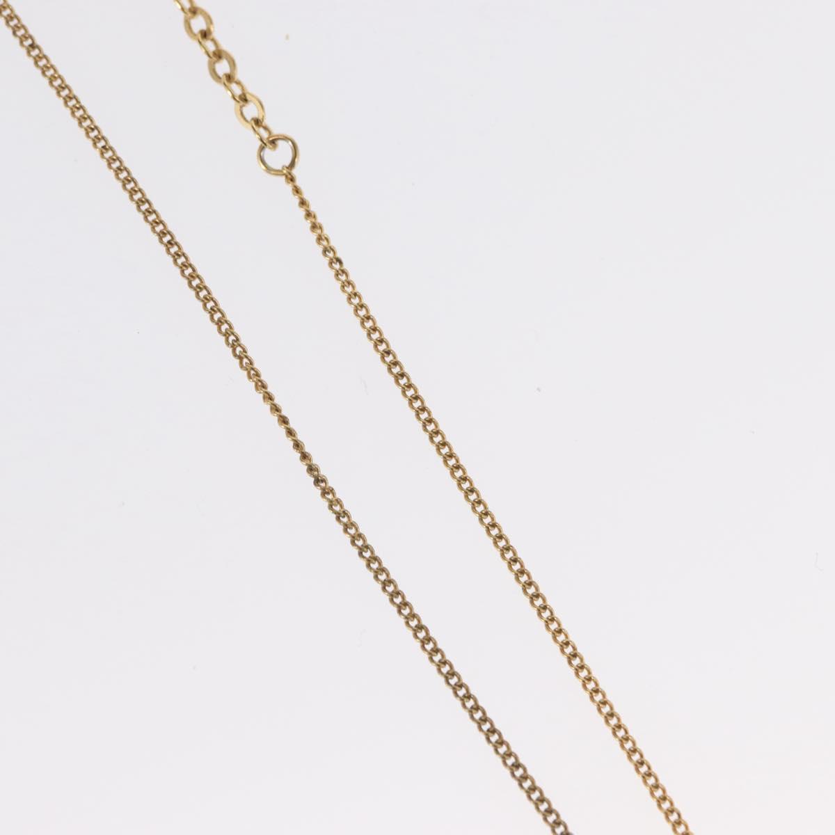 Christian Dior Necklace metal Gold Tone Auth bs32642