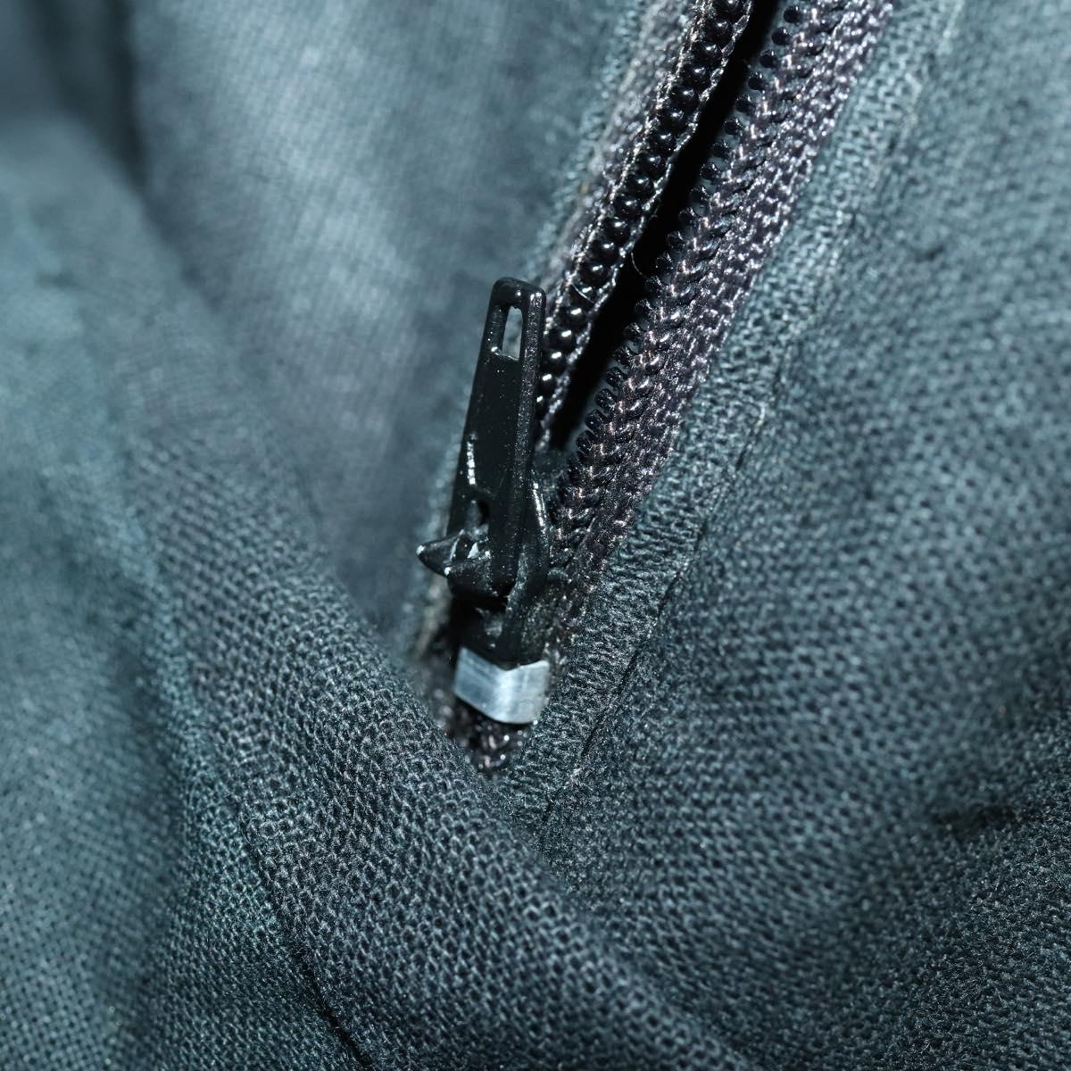 Gianni Versace Backpack Leather Black Gold Auth bs32654