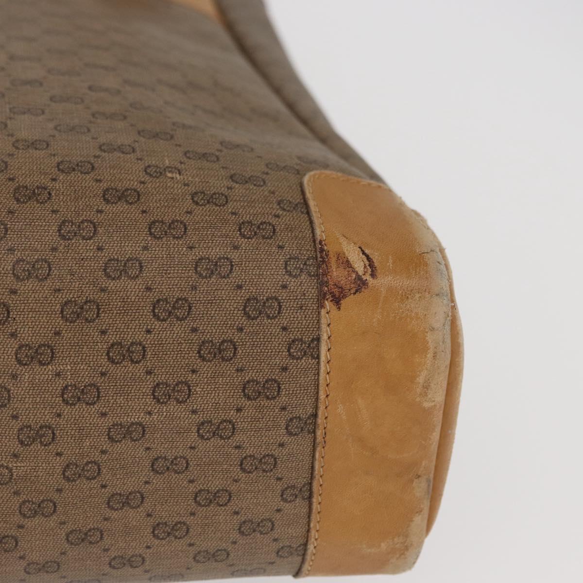 GUCCI GG Supreme Tote Bag PVC Beige Gold 002 37 0035 Auth bs32662