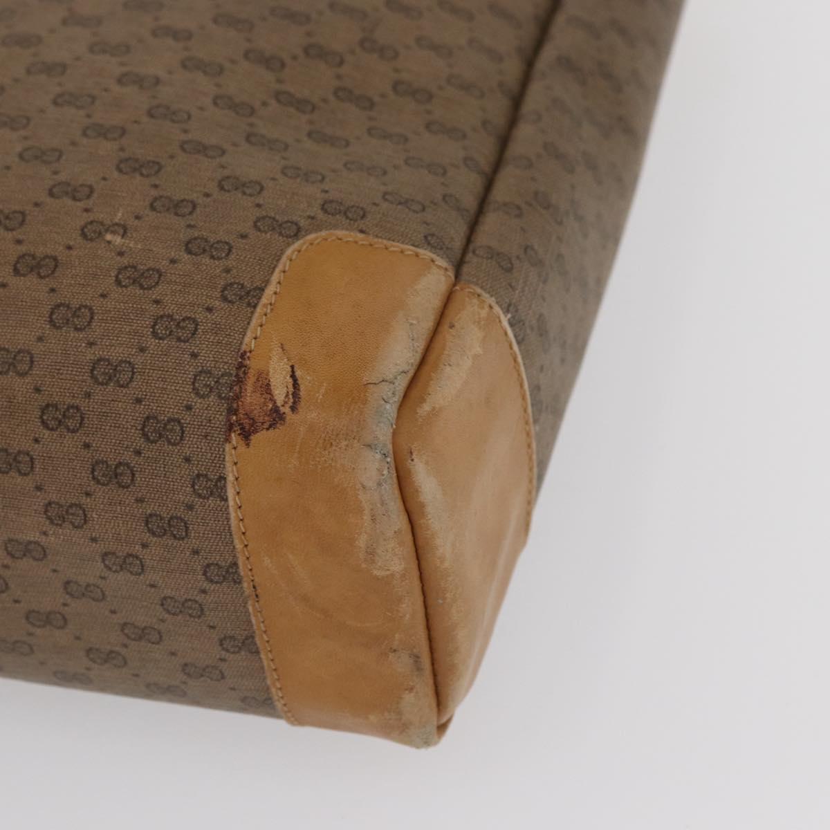 GUCCI GG Supreme Tote Bag PVC Beige Gold 002 37 0035 Auth bs32662
