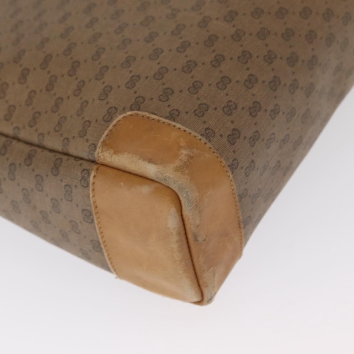 GUCCI GG Supreme Tote Bag PVC Beige Gold 002 37 0035 Auth bs32662