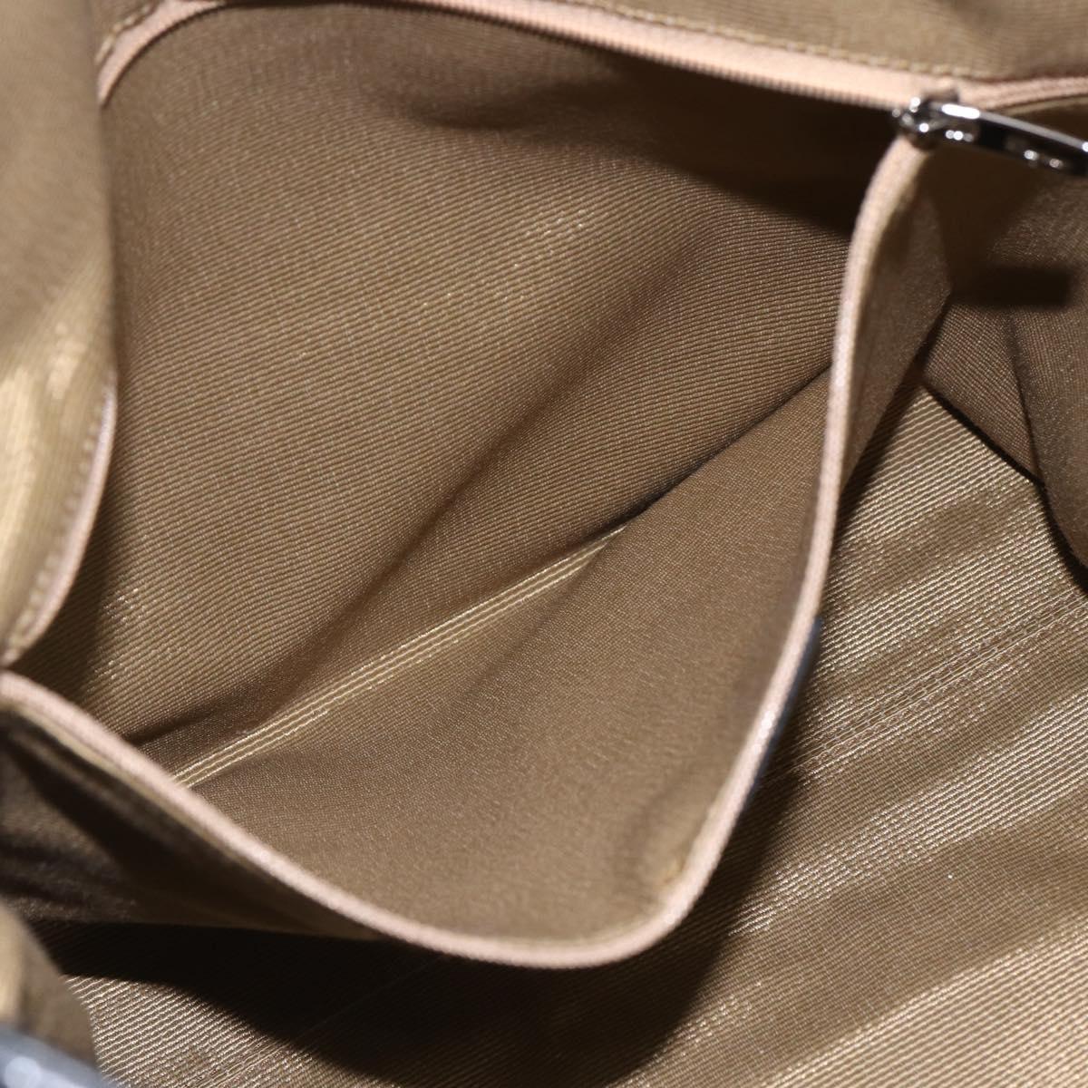 Salvatore Ferragamo Tote Bag Canvas Black Silver Auth bs32688
