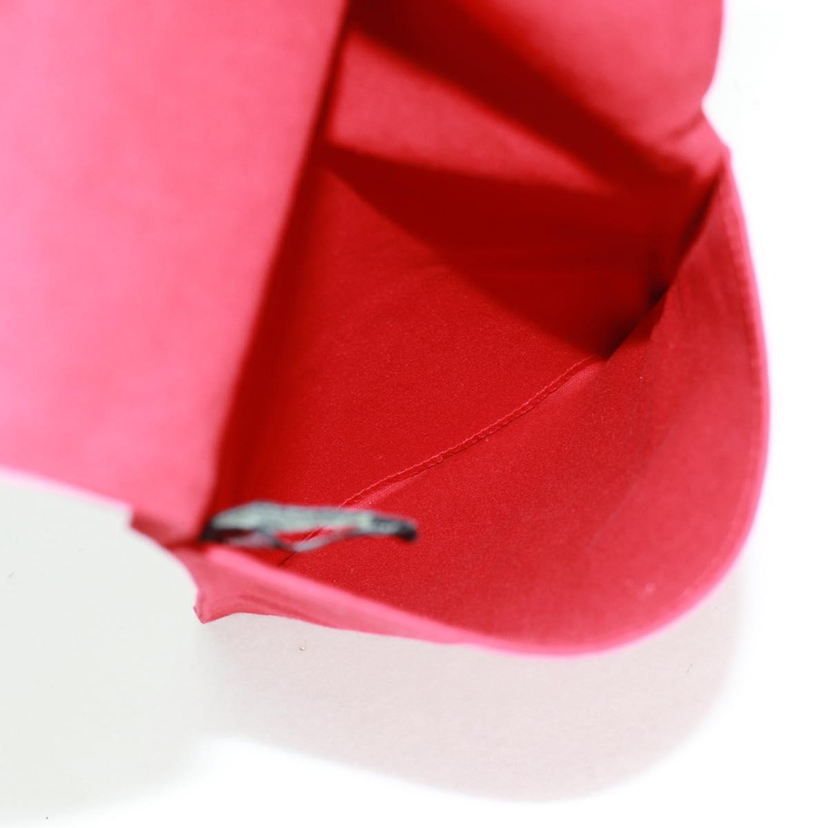 HERMES Pouch Canvas Red Auth bs32696V
