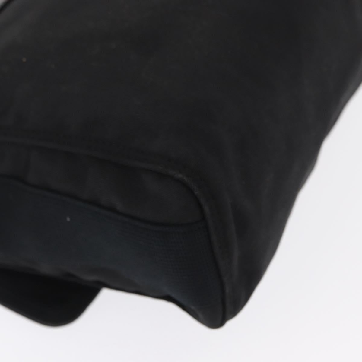 GUCCI Web Sherry Line Shoulder Bag Canvas Black Silver 246067 Auth bs32708