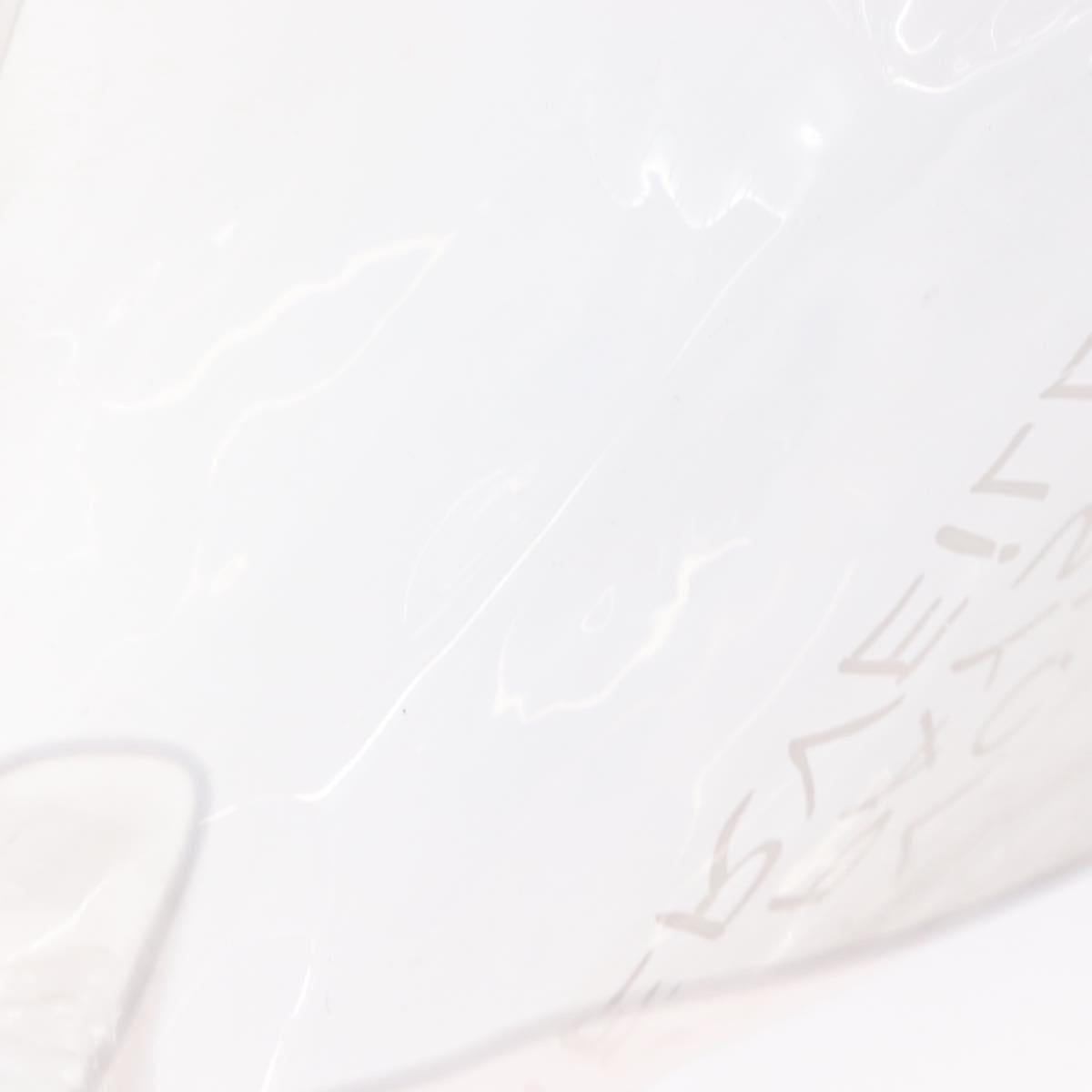 HERMES Vinyl Kelly Hand Bag Vinyl Clear Auth bs32737