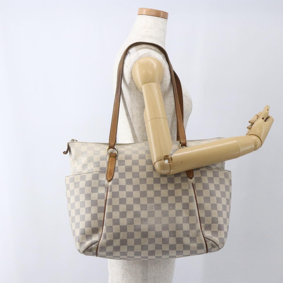 LOUIS VUITTON Damier Azur Totally PM Tote Bag N41280 LV Auth bs32741