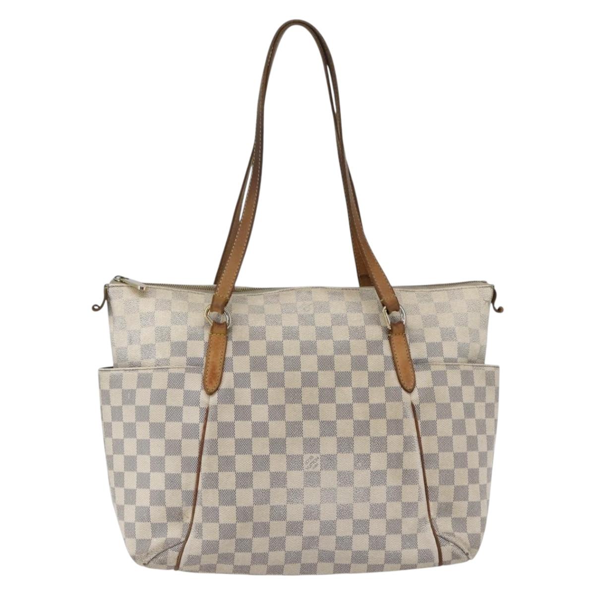 LOUIS VUITTON Damier Azur Totally PM Tote Bag N41280 LV Auth bs32741