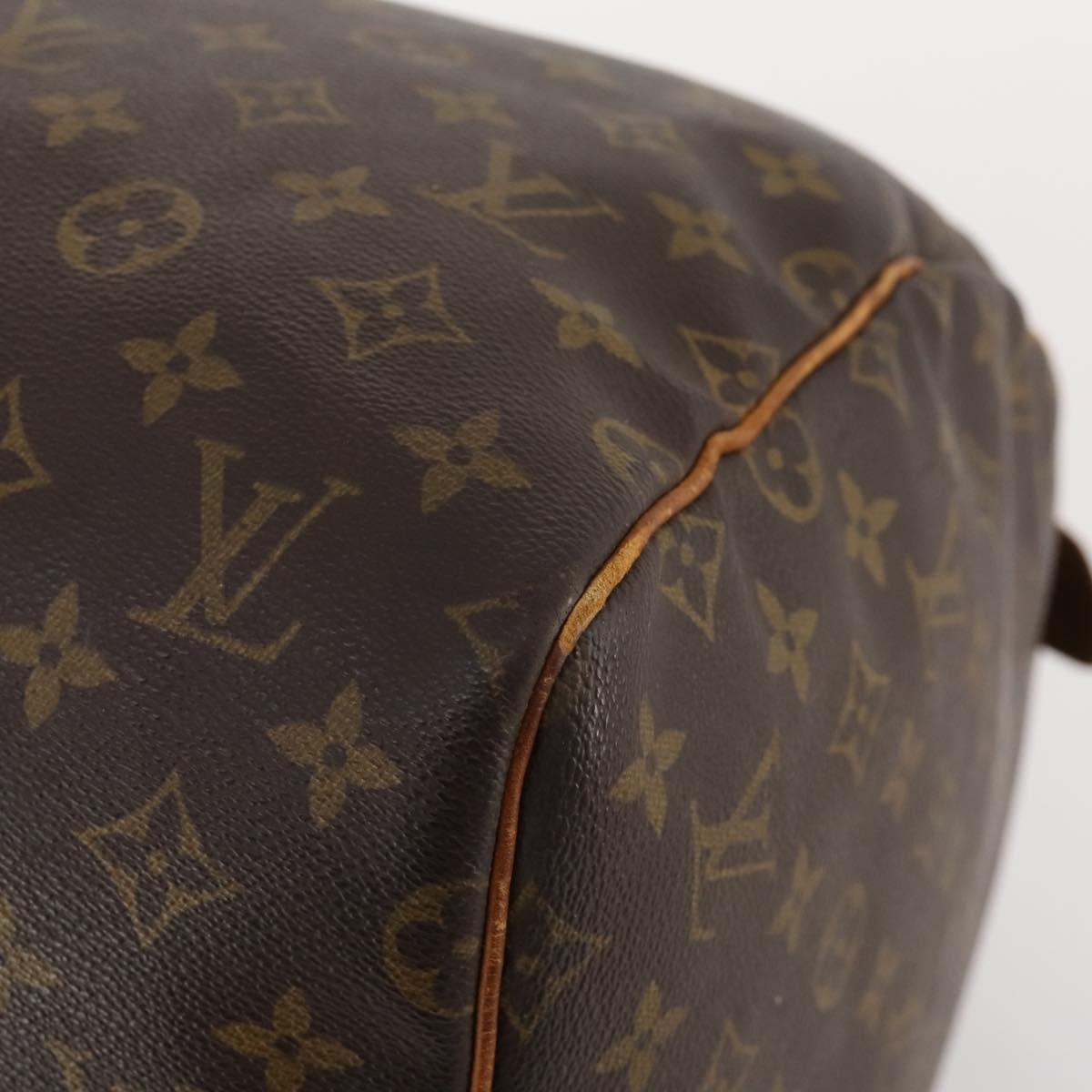 LOUIS VUITTON Monogram Keepall 55 Boston Bag M41424 LV Auth bs32746