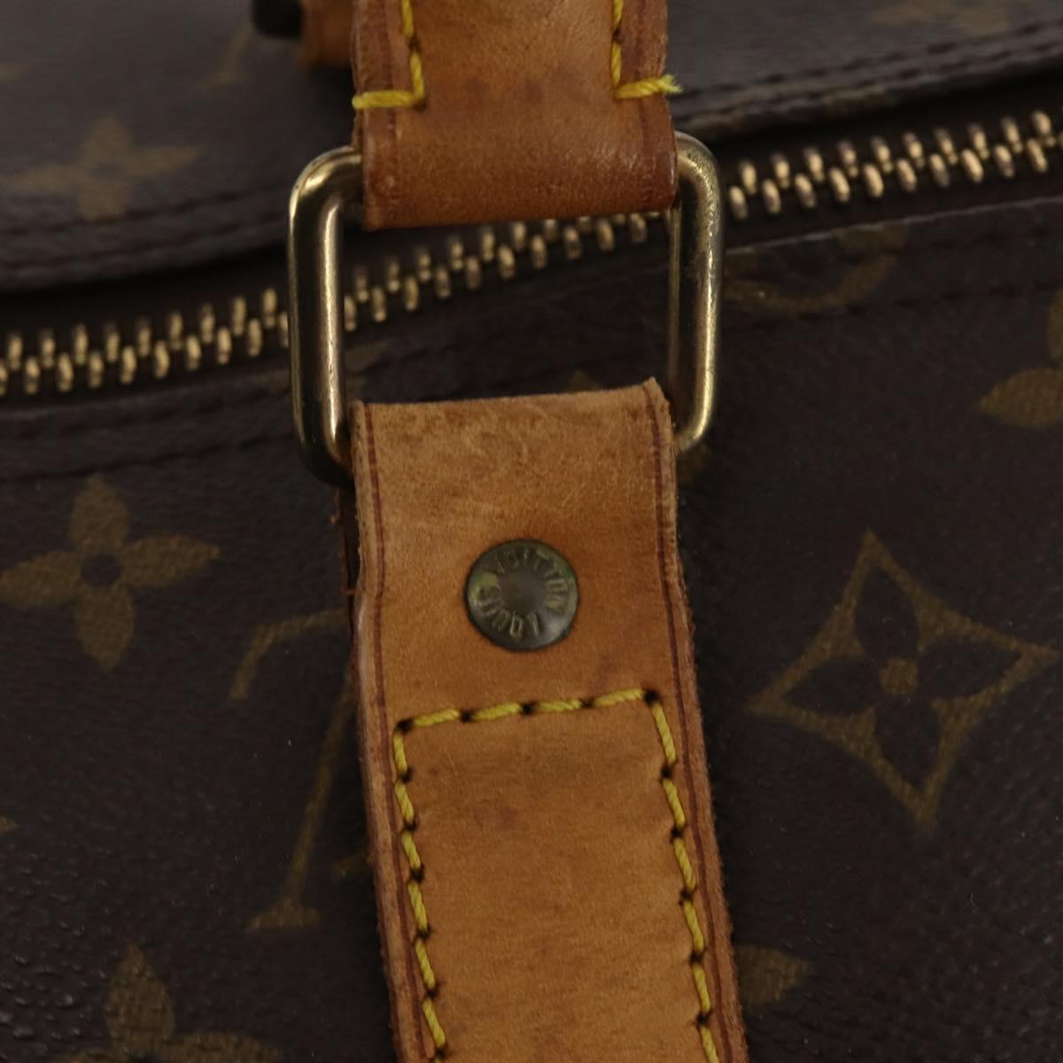 LOUIS VUITTON Monogram Keepall 55 Boston Bag M41424 LV Auth bs32746