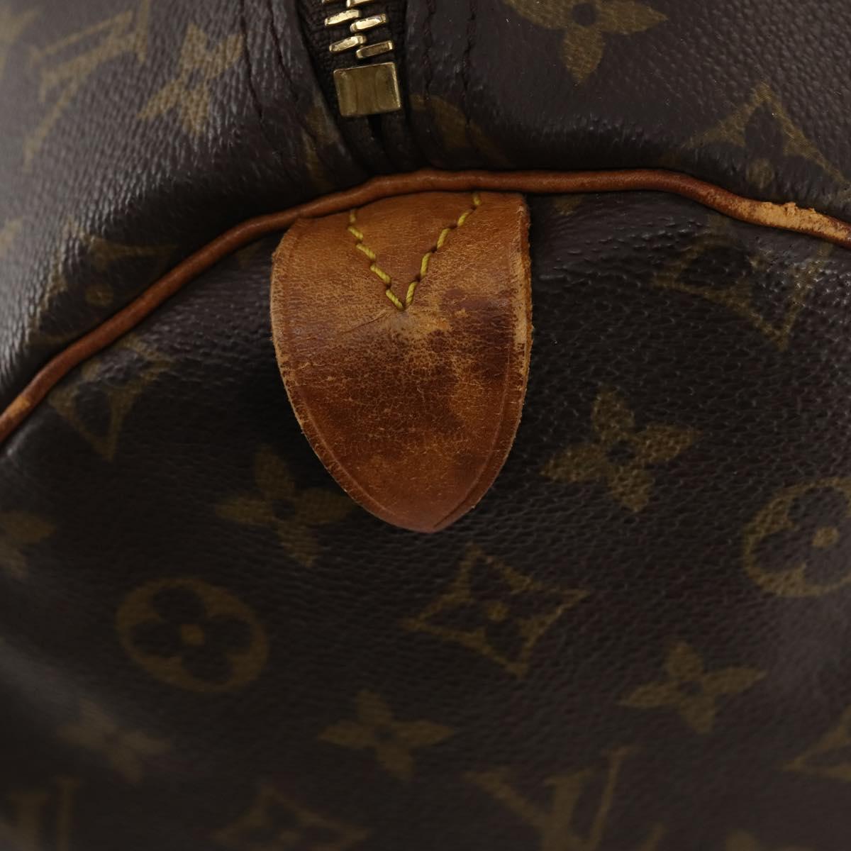 LOUIS VUITTON Monogram Keepall 55 Boston Bag M41424 LV Auth bs32746