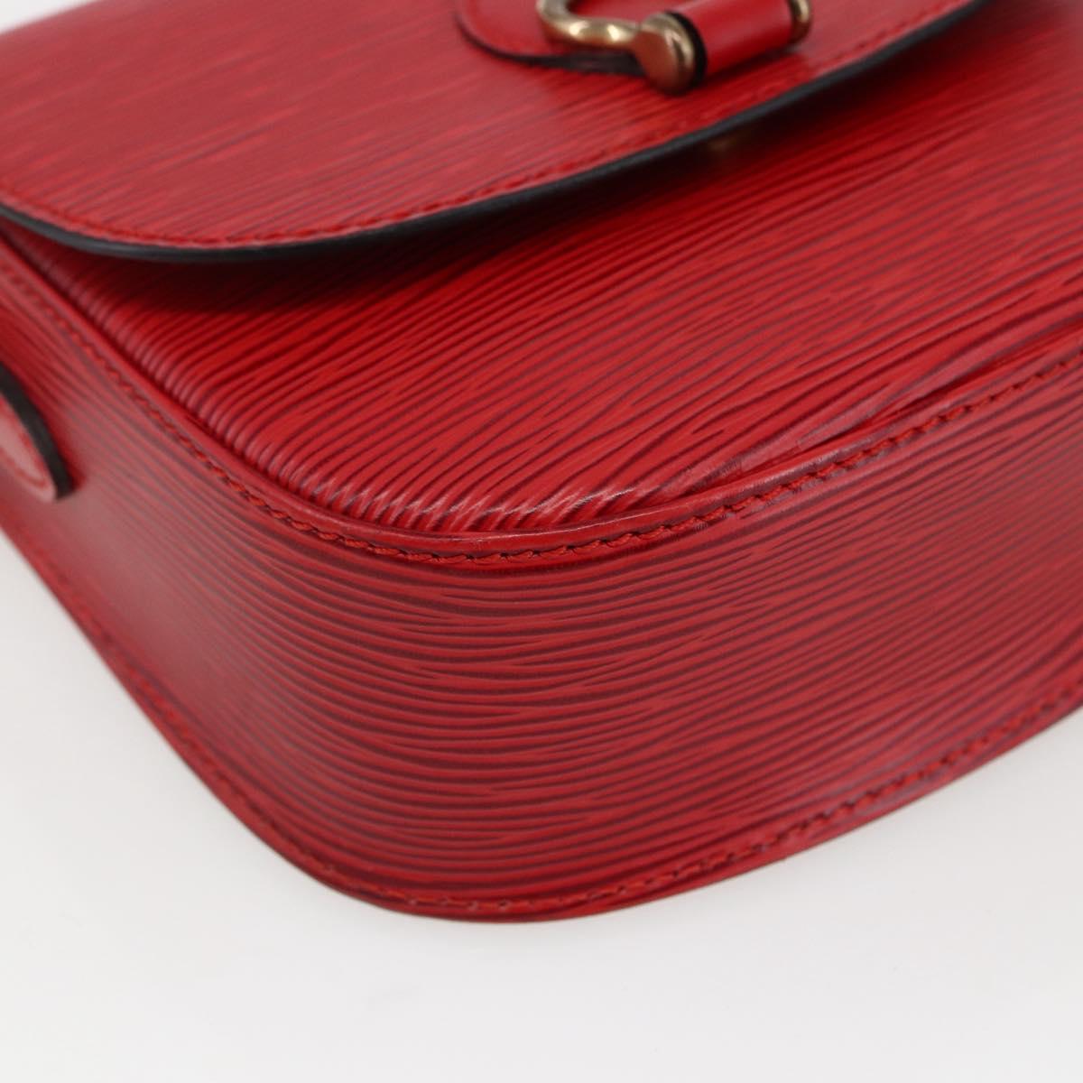 LOUIS VUITTON Epi Saint Cloud PM Shoulder Bag Red M52217 LV Auth bs32747