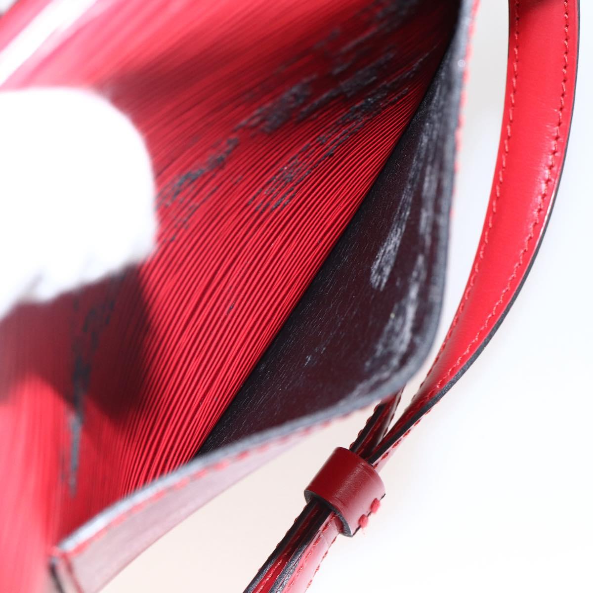 LOUIS VUITTON Epi Saint Cloud PM Shoulder Bag Red M52217 LV Auth bs32747