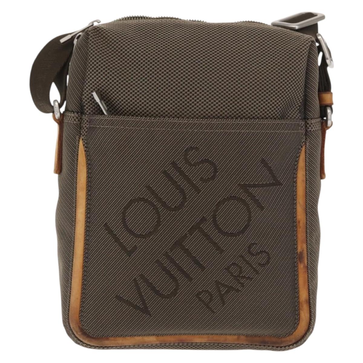 LOUIS VUITTON Damier Geant Sitadan Shoulder Bag Beige Sabre M93041 Auth bs32755