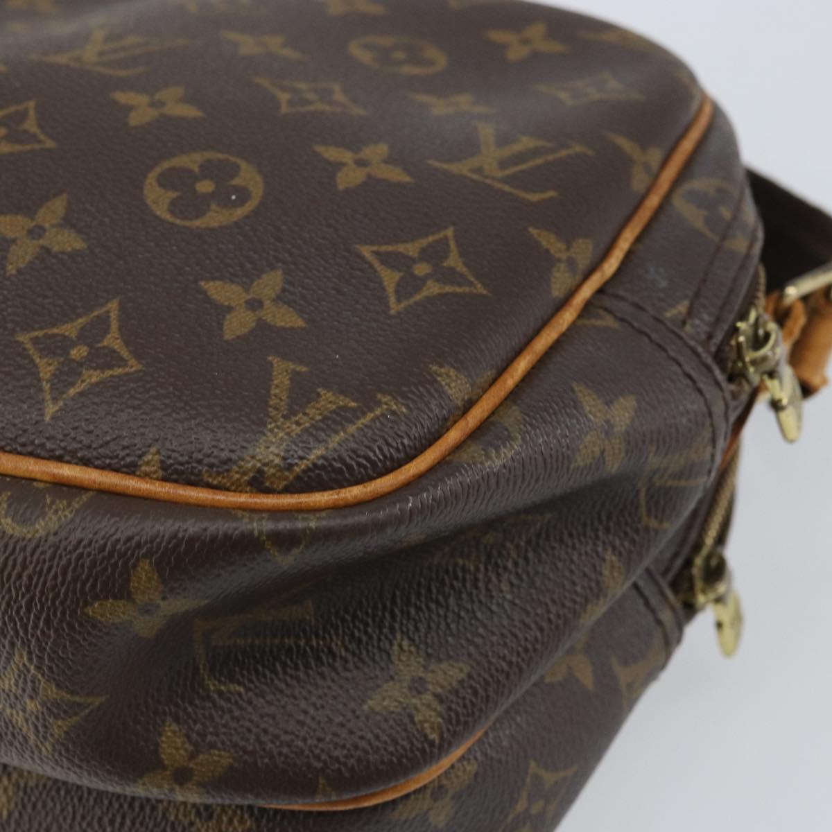 LOUIS VUITTON Monogram Reporter PM Shoulder Bag M45254 LV Auth bs32756