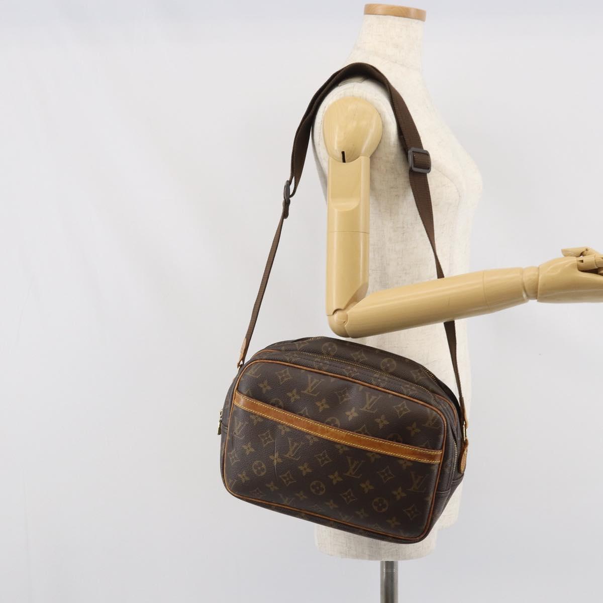 LOUIS VUITTON Monogram Reporter PM Shoulder Bag M45254 LV Auth bs32756
