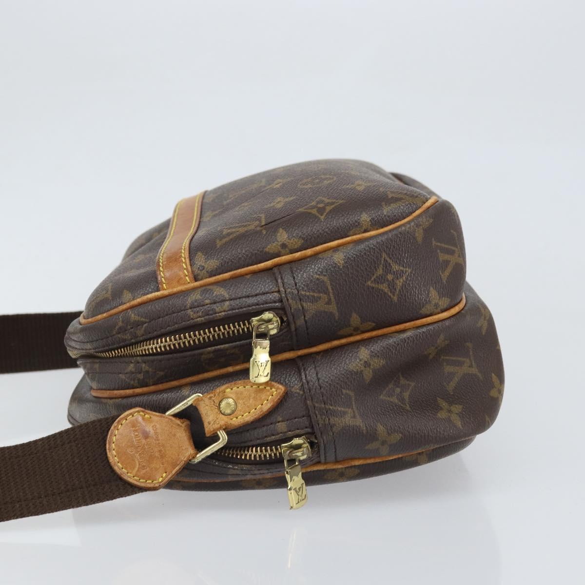 LOUIS VUITTON Monogram Reporter PM Shoulder Bag M45254 LV Auth bs32756