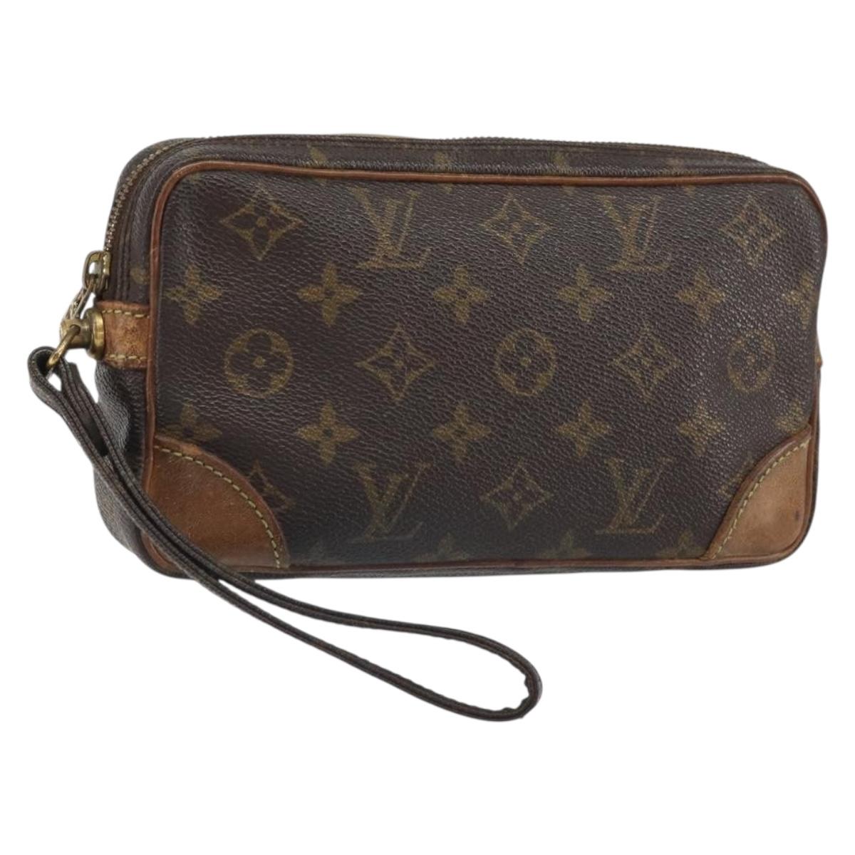 LOUIS VUITTON Monogram Marly Dragonne PM Clutch Bag M51827 LV Auth bs32758