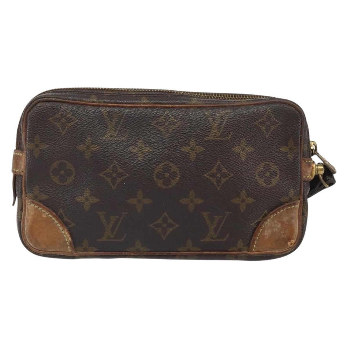 LOUIS VUITTON Monogram Marly Dragonne PM Clutch Bag M51827 LV Auth bs32758