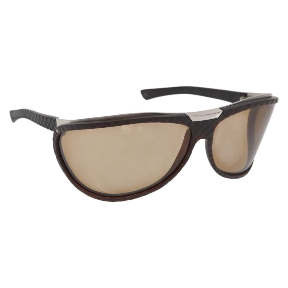 BOTTEGA VENETA Sunglasses metal Brown Auth bs32761