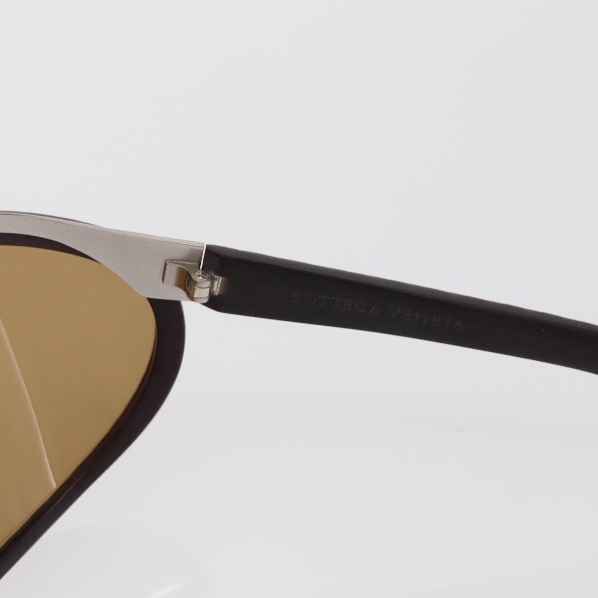 BOTTEGA VENETA Sunglasses metal Brown Auth bs32761