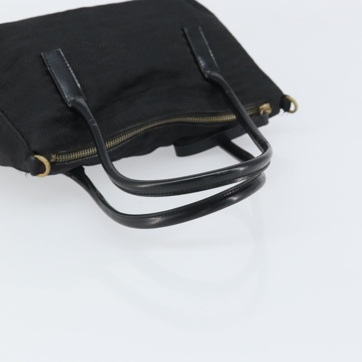 PRADA Hand Bag Nylon Black Auth bs32763