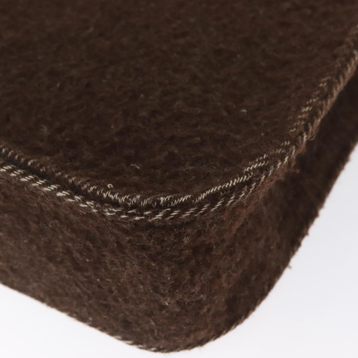 CHANEL Tote Bag Mouton Brown CC Auth bs32769