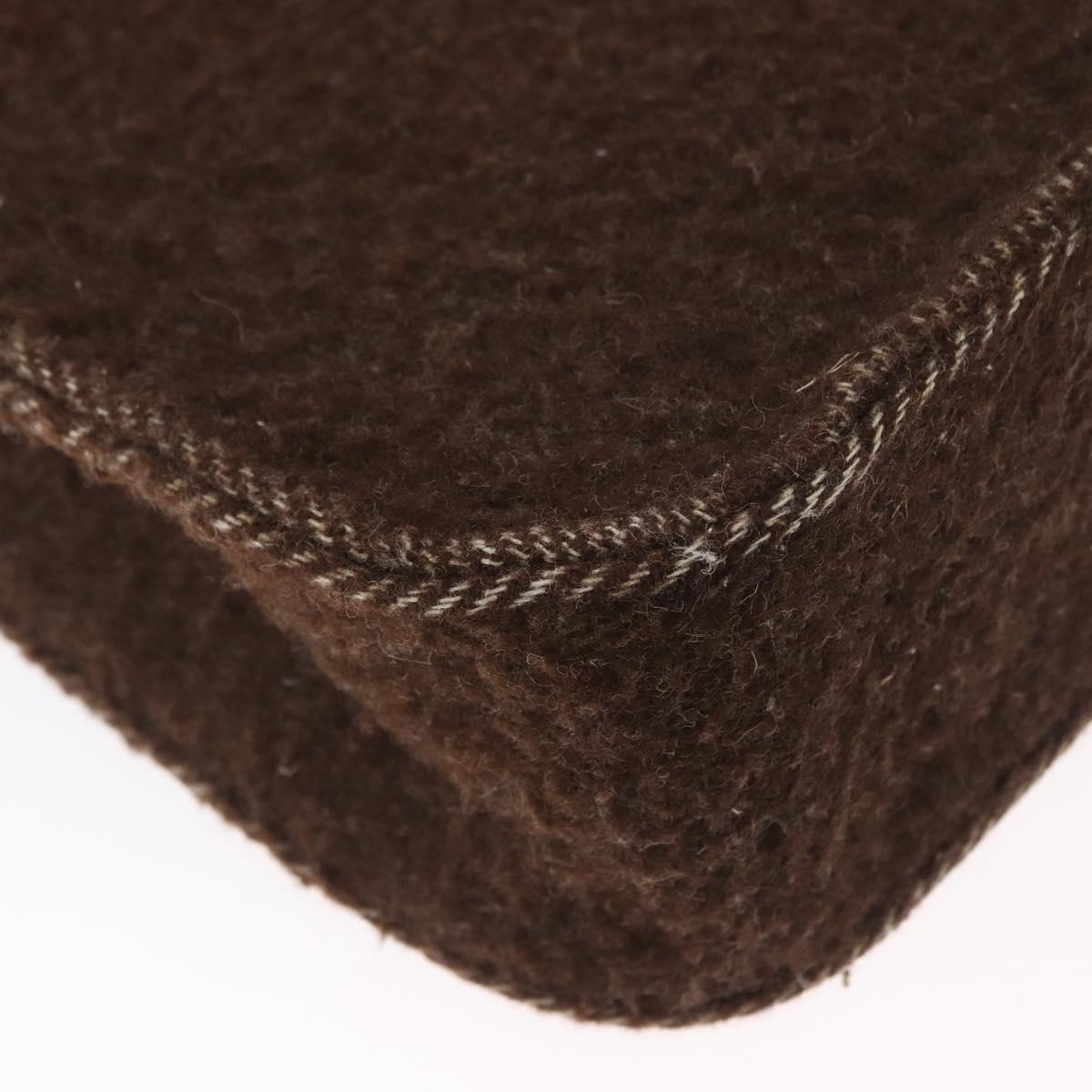 CHANEL Tote Bag Mouton Brown CC Auth bs32769