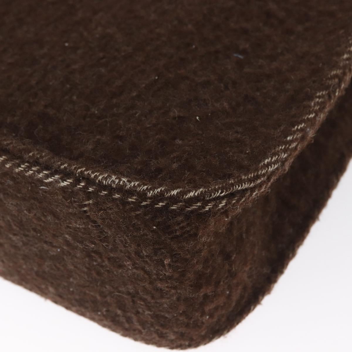 CHANEL Tote Bag Mouton Brown CC Auth bs32769