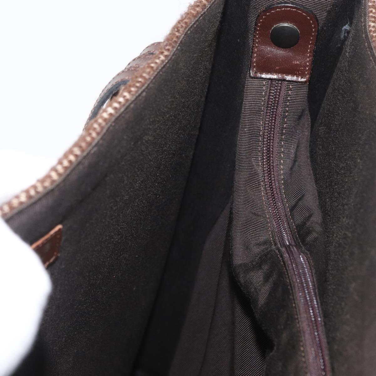 CHANEL Tote Bag Mouton Brown CC Auth bs32769