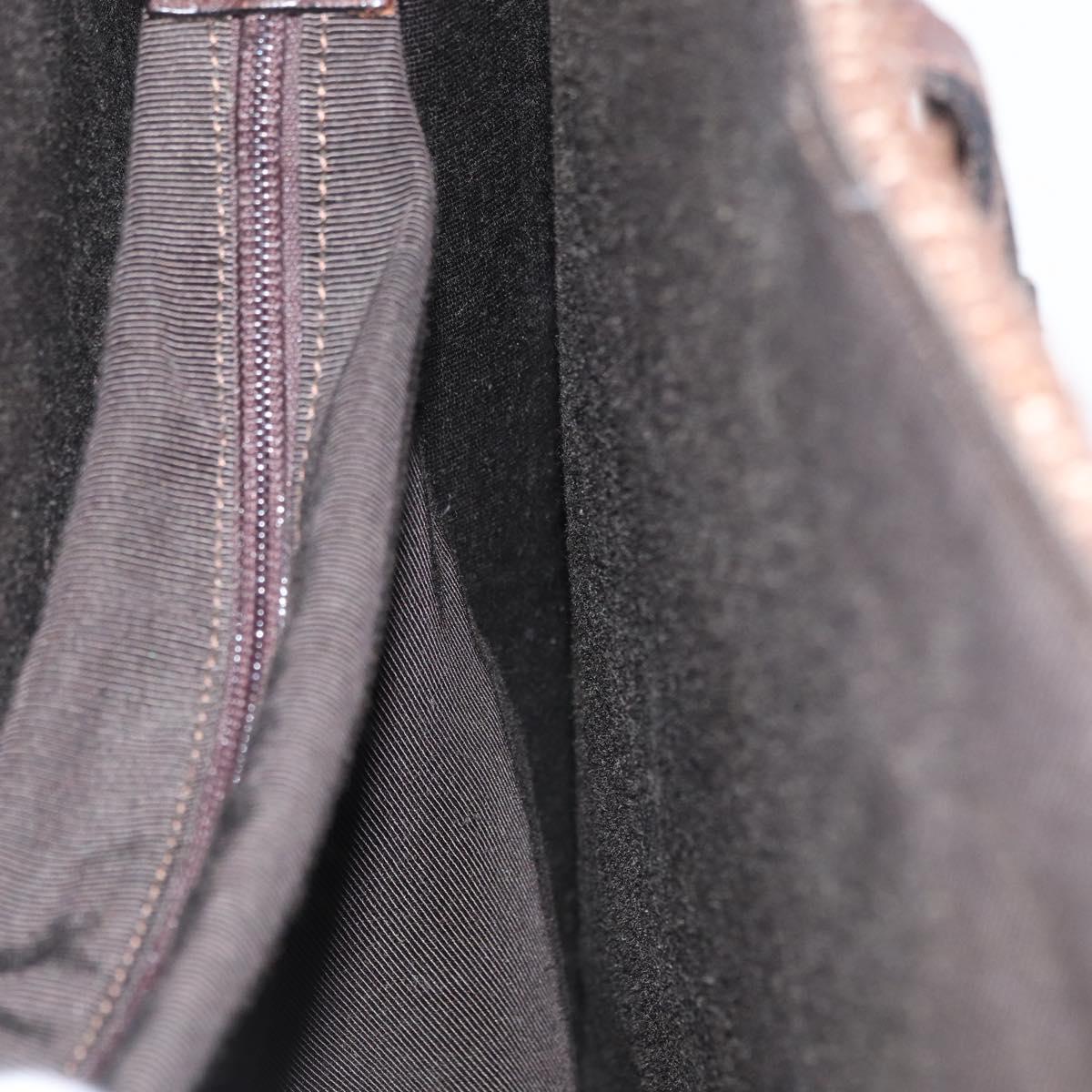 CHANEL Tote Bag Mouton Brown CC Auth bs32769