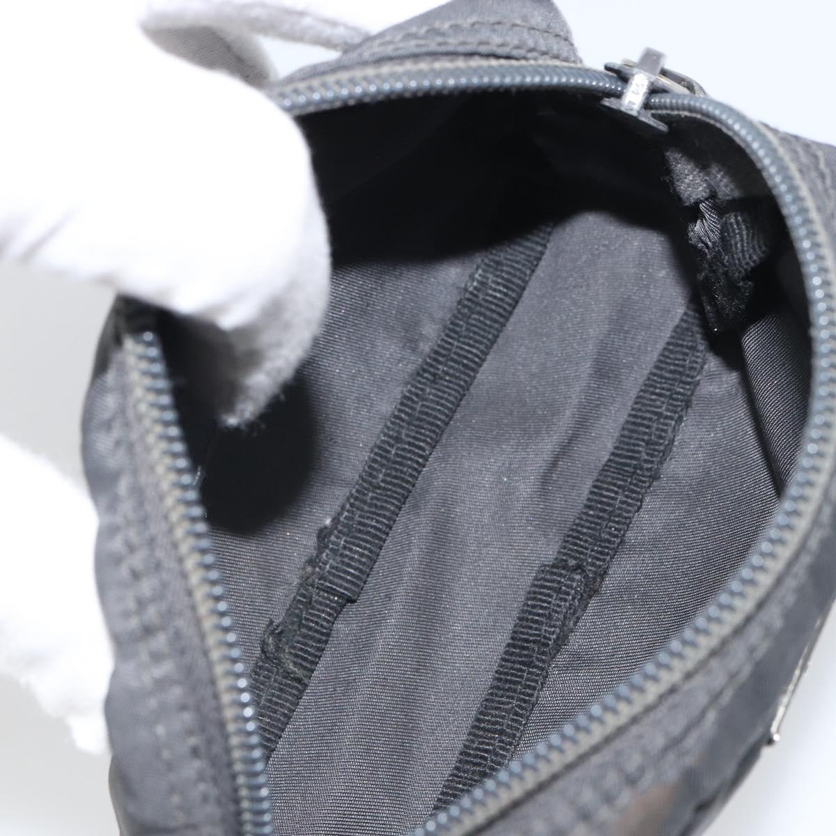 PRADA Pouch Nylon Black Auth bs32795